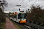Mainzer Mobilität Adtranz GT6M-ZR Wagen 214 am 23.01.21 als Linie 51