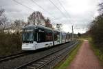 Mainzer Mobilität Stadler Variobahn 230 am 23.01.21 als Linie 51