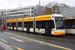 Mainzer Mobilität Stadler Variobahn Wagen 232 am 16.02.26 in Mainz Hbf