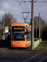 Tw 218 Stadler Variobahn der MVG in Mainz am 21.02.13