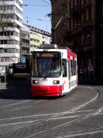 MVG ADtranz GT6M-ZR 203 am 20.03.14 in Mainz auf der 51