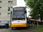 MVG Stadler Variobahn 223 Downside am 16.06.16 in Mainz