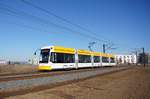 Straßenbahn Mainz / Mainzelbahn: Stadler Rail Variobahn der MVG Mainz - Wagen 236, aufgenommen im Januar 2017 in Mainz-Bretzenheim.