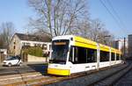 Straßenbahn Mainz / Mainzelbahn: Stadler Rail Variobahn der MVG Mainz - Wagen 236, aufgenommen im Januar 2017 in Mainz-Bretzenheim.