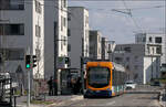 Die sehr kurz Linie 16 in Mannheim -     ...ist nur 1,8 km lang und ging 17.12.2023 in Betrieb.