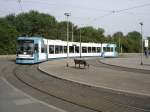 Straenbahnwendeschleife Ludwigshafen-Oppau.  15.05.04