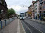 MGT6D 256 am 29.04.09 als Linie 22 zum Bismarckplatz am Betriebshof