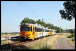 4114 mit einem anderen Gt8K, dem 4116, am 19. Juli 2010 bei Leutershausen.