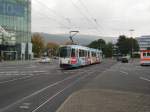 Eine Heidelberger Straenbahn am 15.10.10 am Hbf.