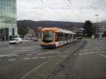 Eine RNV Straenbahn in Heidelberg Hbf am 14.01.11