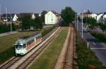 Tw 389 in Mannheim Sandhofen, 11.08.1986.