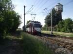 Ein OEG Dwag GT8 in Edingen am 13.05.11 