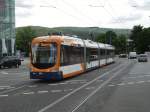 Eine RNV Variobahn auf der Linie 5 in Heidelberg Hbf am 27.05.11