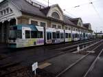 RNV Straßenbahn Doppel Traktion in Bad Dürkheim am 20.07.11
