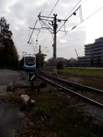 RNV Variobahn (RNV8) in Rohrbach Sd Wendeanlage am 18.11.11 auf der Linie 23