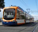 RNV Variobahn 4143 auf der Linie 24 am 30.08.14 in Heidelberg
