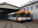 Im Rahmen einer IGN Sonderfahrt konnte ich in Heidelberg Betriebshof die RNV Düwag M8C 3254 und 3251 am 22.02.15 fotografieren