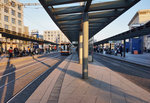 Blick auf die Haltestelle Mannheim Hauptbahnhof, am 18.3.2016.