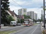 Wagen 5612 am 06.07.2016 um 15:57 Uhr in Höhe der Haltestelle  Hessische Straße  