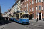 Münchentram 2412 am 20.04.19 in der Fraunhoferstraße in München