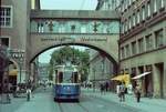 Münchener Straßenbahn, Straßenbahnwagen der Reihe M (Rathgeber), Sommer 1984