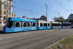 Das ist die 150 Jahre Trambahn München Sonderbemalung.
