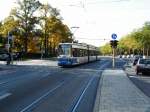 Am 23.10.04 ist Wagen 2155 auf der Linie 12 unterwegs.