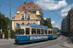München-Tram 2412 am 17.08.14 in der Sternwartstraße