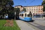 München-Tram Stadtrundfahrt M 2412 am 27.08.16 am Maxmonument