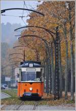 Naumburger Ringlinie 4 Wagen 38 am Theaterplatz.