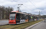 Nürnberg     VAG GT8N 1120 als Linie 8, Doku Zentrum, 16.03.2018 