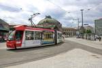 Nürnberger Verkehrs AG Adtranz GT8N Wagen 1105 am 24.06.18 in Nürnberg Hbf