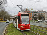 Straßenbahn 1116  auf der Linie 4 am Tiergärtnertor am 01.