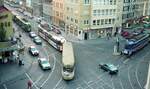Straßenbahn Nürnberg__Kreuzung Allersberger mit Schweigger- und Wölckernstraße in der Südstadt.