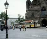 Nrnberg VAG SL 13 (T4 203) Jakobsplatz am 23. Juni 1980.