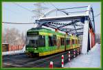 STOAG-Tw 210 auf der Thyssenbrcke in Mlheim (26. Januar 2010)