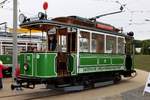 Der älteste Tw der PSB ist der betriebsfähige Tw 21 (MAN Nürnberg, Bauj. 1905), er war von 1905 bis 1965 bei der Plauener Straßenbahn im Einsatz und danach als hist. Tw erhalten. Hier ausgestellt am Tag der offenen Tür, anläßlich 125 Jahre Plauener Straßenbahn, im Betriebshof der PSB am 07.09.2019. 