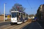 Plauen - PSB/Linie 6 - 229 in der Pausaer Str., vor Hst. Seumestr., am 19.04.2011