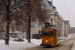 Tw 64 auf Streufahrt wegen den vielem Schneemassen.