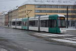 Diese Variobahn  429  fährt am 08.01.2017 auf der Linie 91 zum Bahnhof Rehbrücke. Aufgenommen am Platz der Einheit in Potsdam.