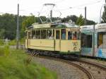 Triebwagen 23 aus Magdeburg in Potsdam zum Strassenbahnjubilum 2007