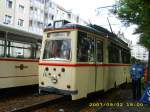 Im September 2007 feierte ViP (Verkehrsbetriebe Potsdam)100 Jahre  Elektrische  als Gast kam dieser LOWA Triebwagen aus Rostock. 