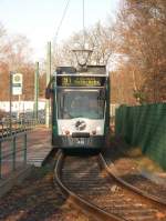 Combino 405 der ViP an der Endstelle  Bhf.