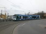 Potsdam: Straenbahnlinie 91 nach Bahnhof Pirschheide am Hauptbahnhof.