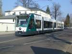 Potsdam: Straenbahnlinie 92 nach Kirchsteigfeld Marie−Juchacz−Strae an der Haltestelle Jgervorstadt Reiterweg/Alleestrae.