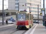 Ein schner Rcken... Der Kt4D-Prototyp TW 001 an der Haltestelle Alter Markt. Potsdam, 2009-11-29.