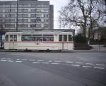 Ein Abteil der historischen Partystraenbahn in Pozsdam am 14.03.2012