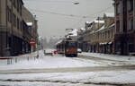 Potsdam VIP SL 5 (KT4D 0118) Friedrich-Ebert-Straße / Charlottenstraße im Februar 1991.