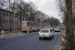 Potsdam VIP SL 3 (KT4D 098) Berliner Straße am 14. April 1991.- Scan eines Diapositivs. Film: AGFA Excl. CT 200. Kamera: Leica CL.