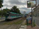 Wagen 153 & 253 als Linie 98, Marie Juchacz Strae - Bahnhof Pirschheide am Platz der Einheit.